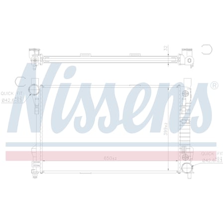 Nissen Nissens Radiator, 62786A 62786A